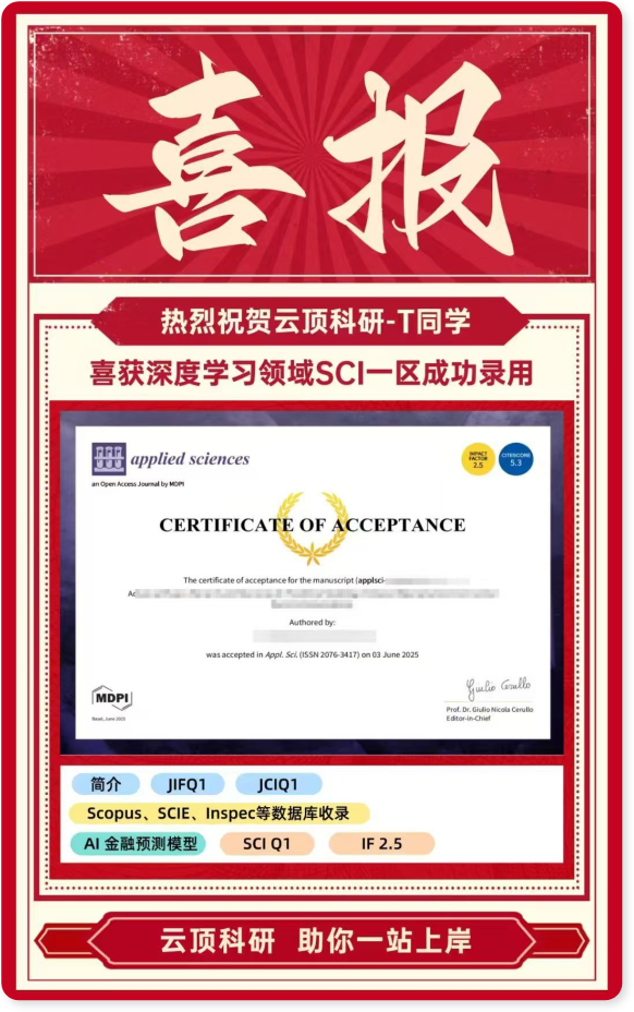 深度学习SCI一区录用